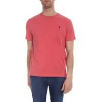 Tricouri Custom Slim Fit T-Shirt In Coral Red Color Barbati