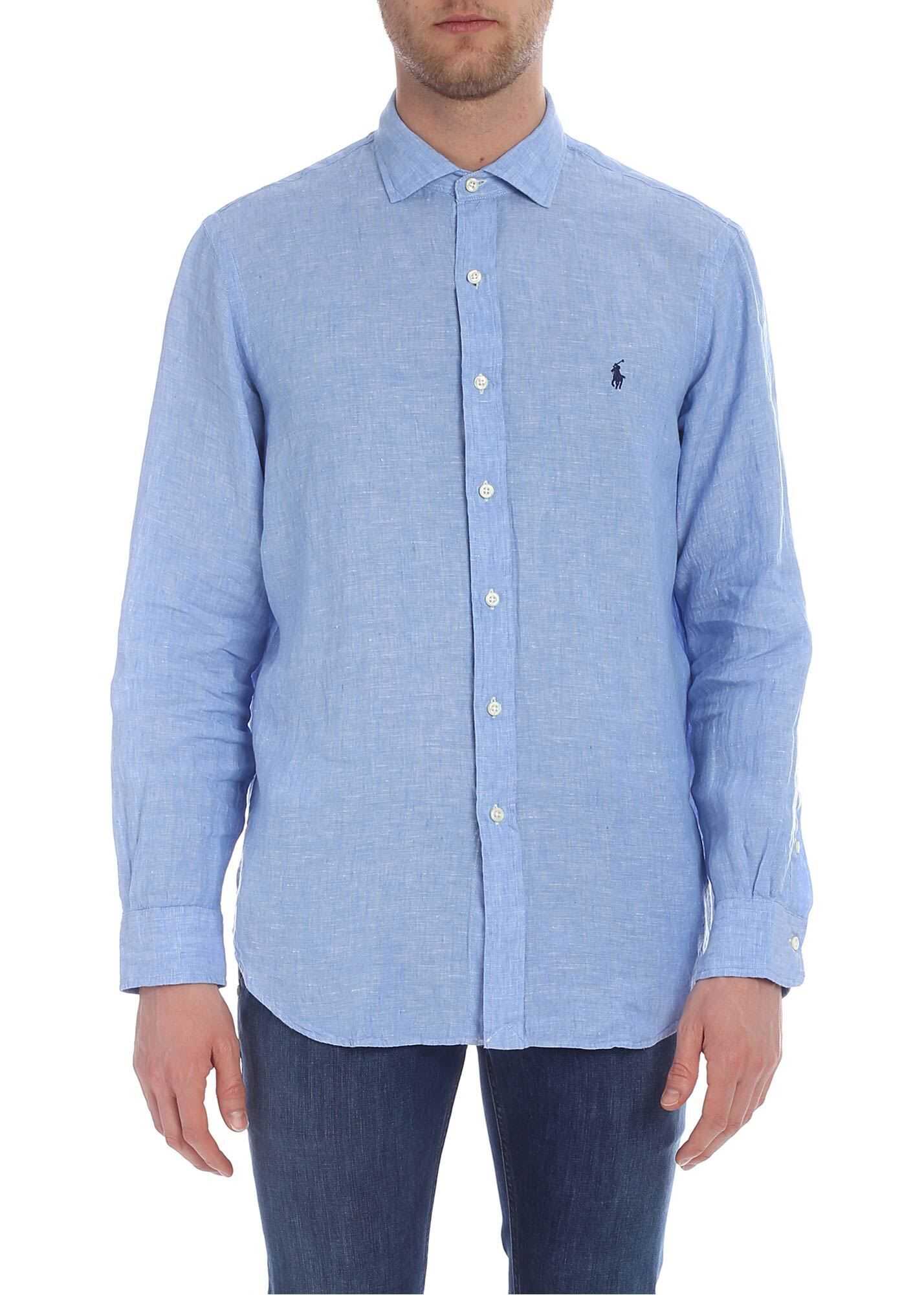 Camasa Ralph Lauren Light Blue Shirt Polo Ralph Lauren Light Blue