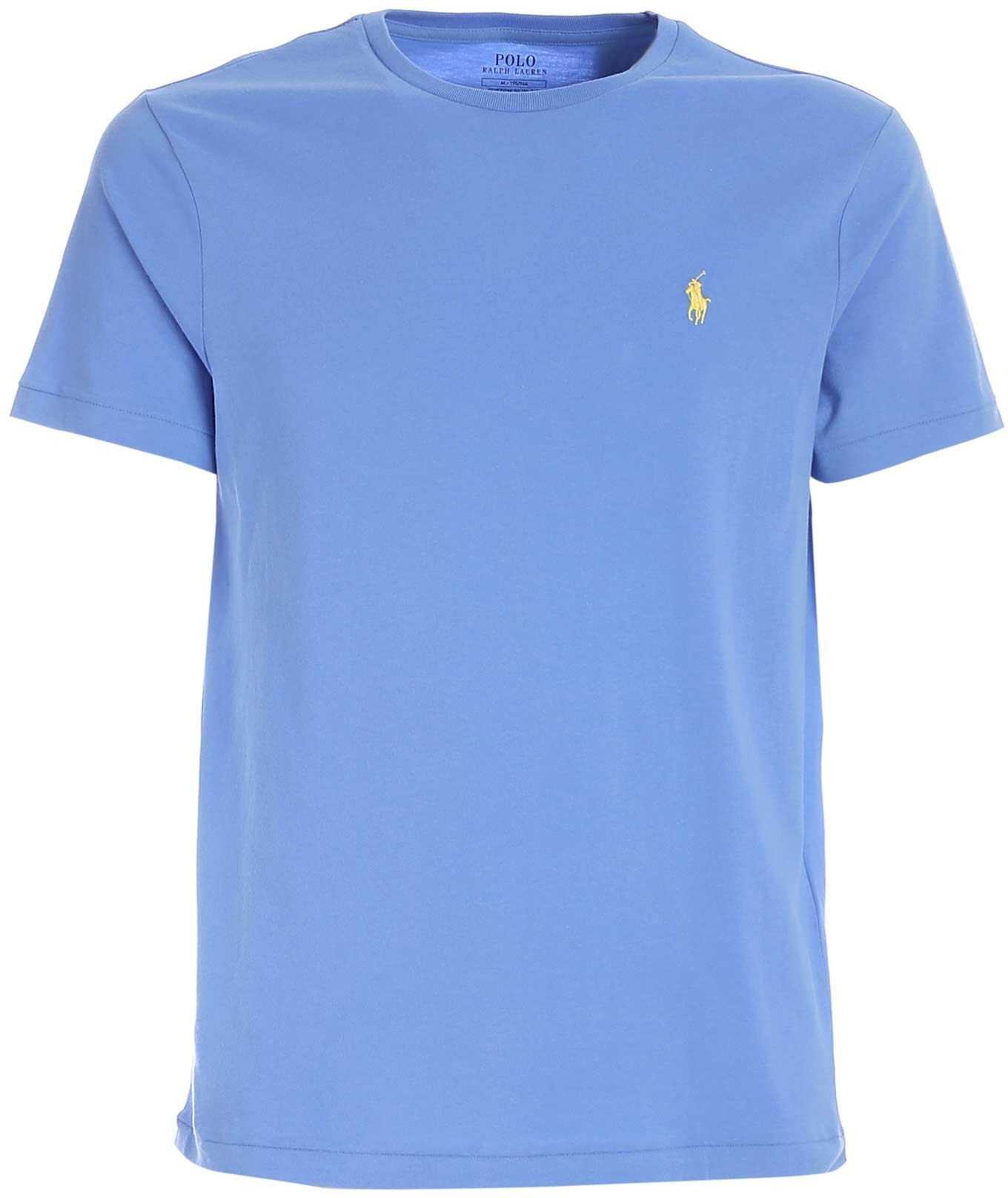 Ralph Lauren Light Blue Slim Fit Custom T-Shirt Light Blue
