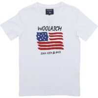 Tricouri White Woolrich T-Shirt Baieti
