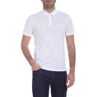 Tricouri Polo BOSS Hugo Boss Two-Button White Polo