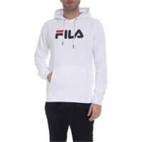 Bluze de trening Fila Logo Hoodie In White Barbati