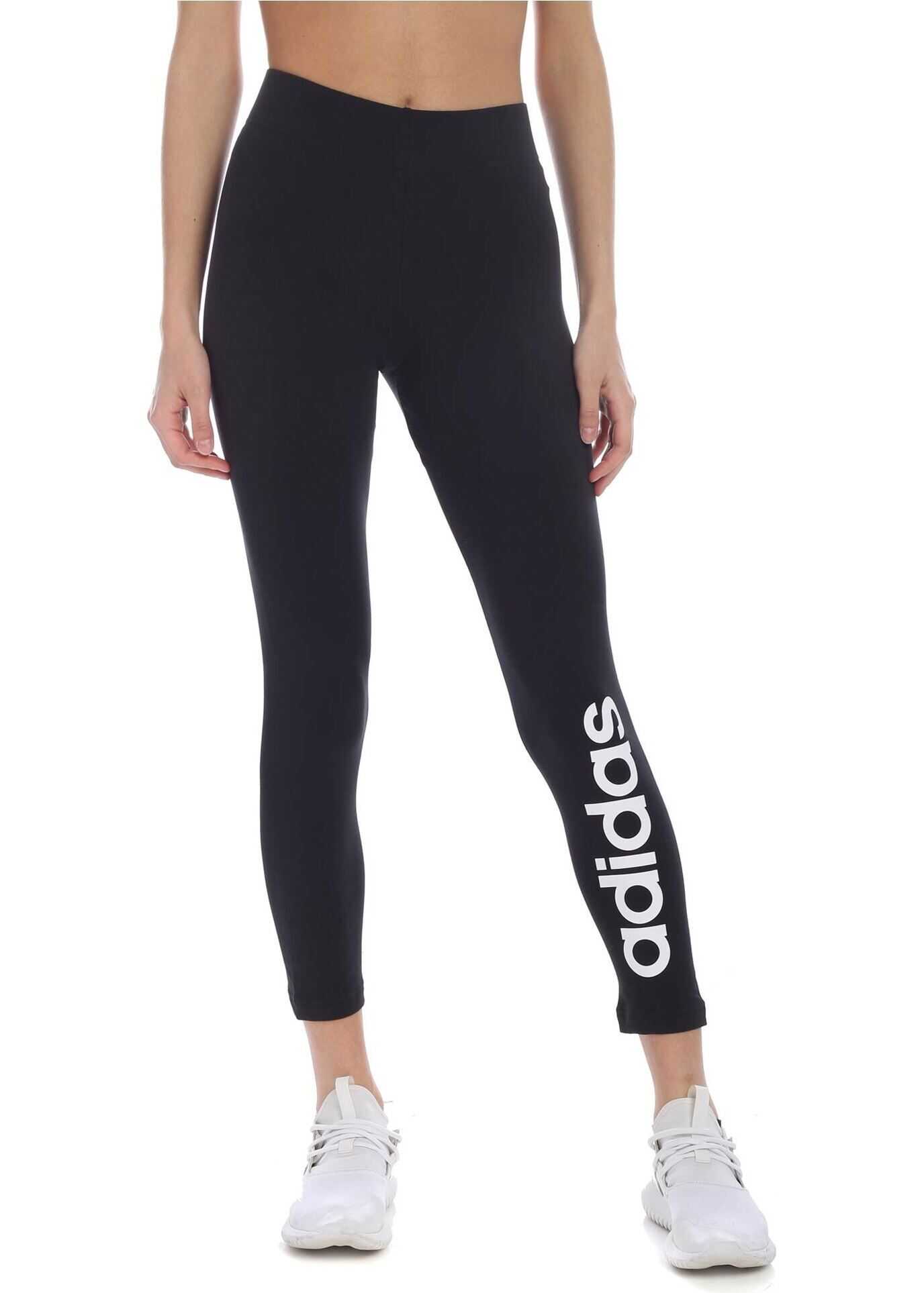 adidas Essentials Linear Leggings In Black Black