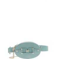 Rucsacuri Belt Bag With Elisabetta Franchi Logo Detail In Acquamarine Color Femei
