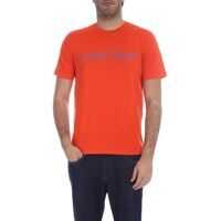 Tricouri Calvin Klein Orange T-Shirt With Logo