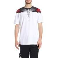 Tricouri White Cotton Wings T-Shirt Barbati