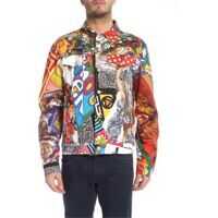 Geci de blugi Multicolor Jacket With Foulard Print Barbati