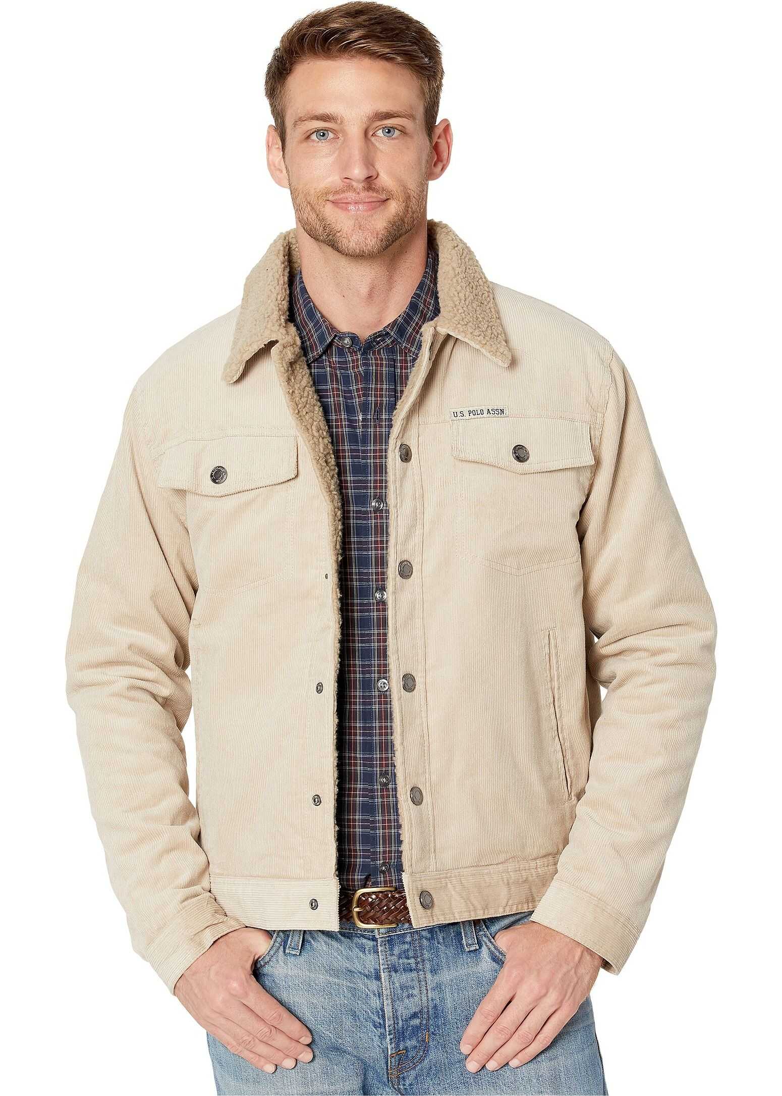 U.S. POLO ASSN. Cord Jean Jacket Thompson Khaki