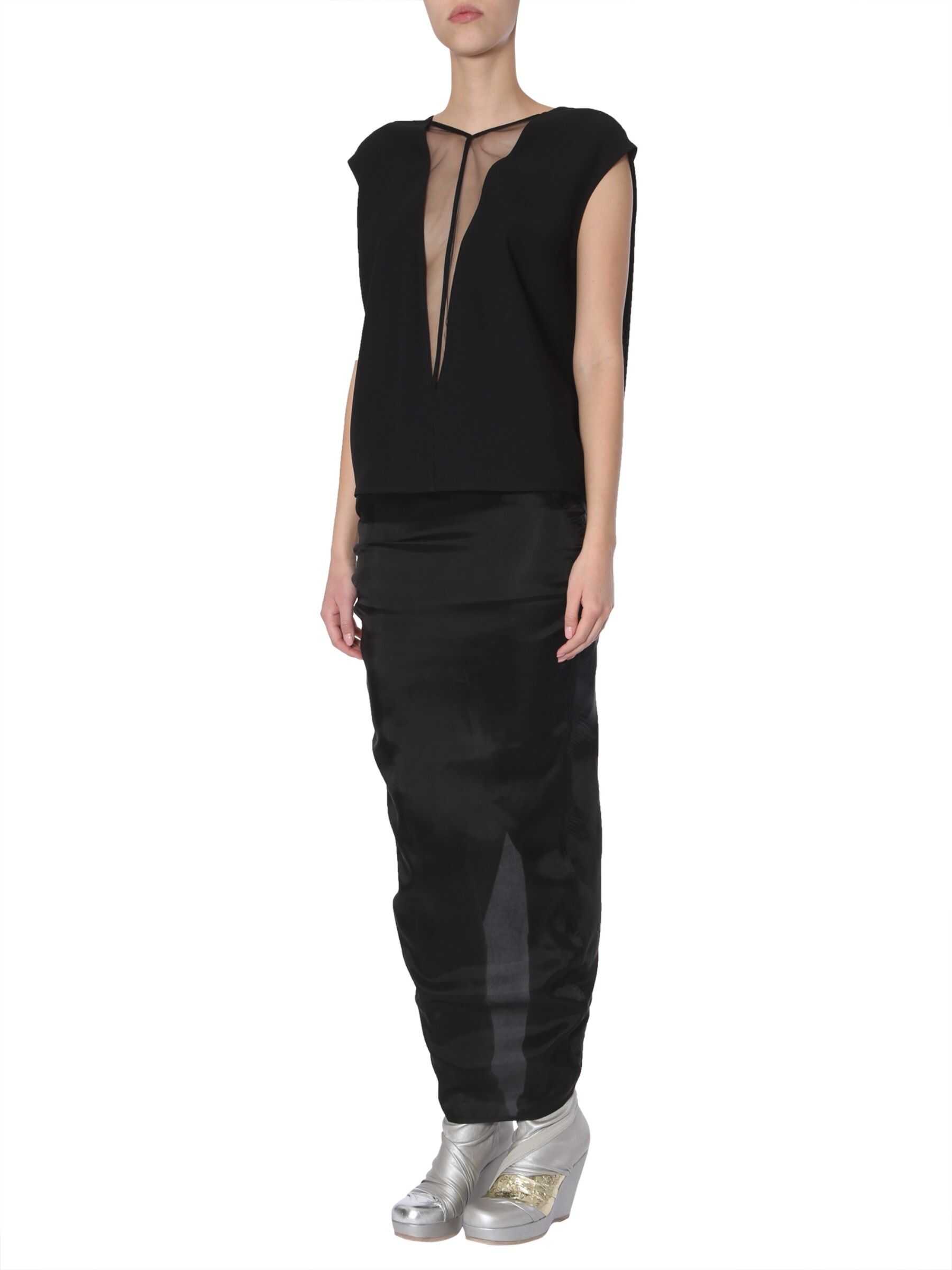 Rick Owens Pillar Skirt BLACK