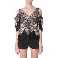 Bluze Leopard-Print Top Femei