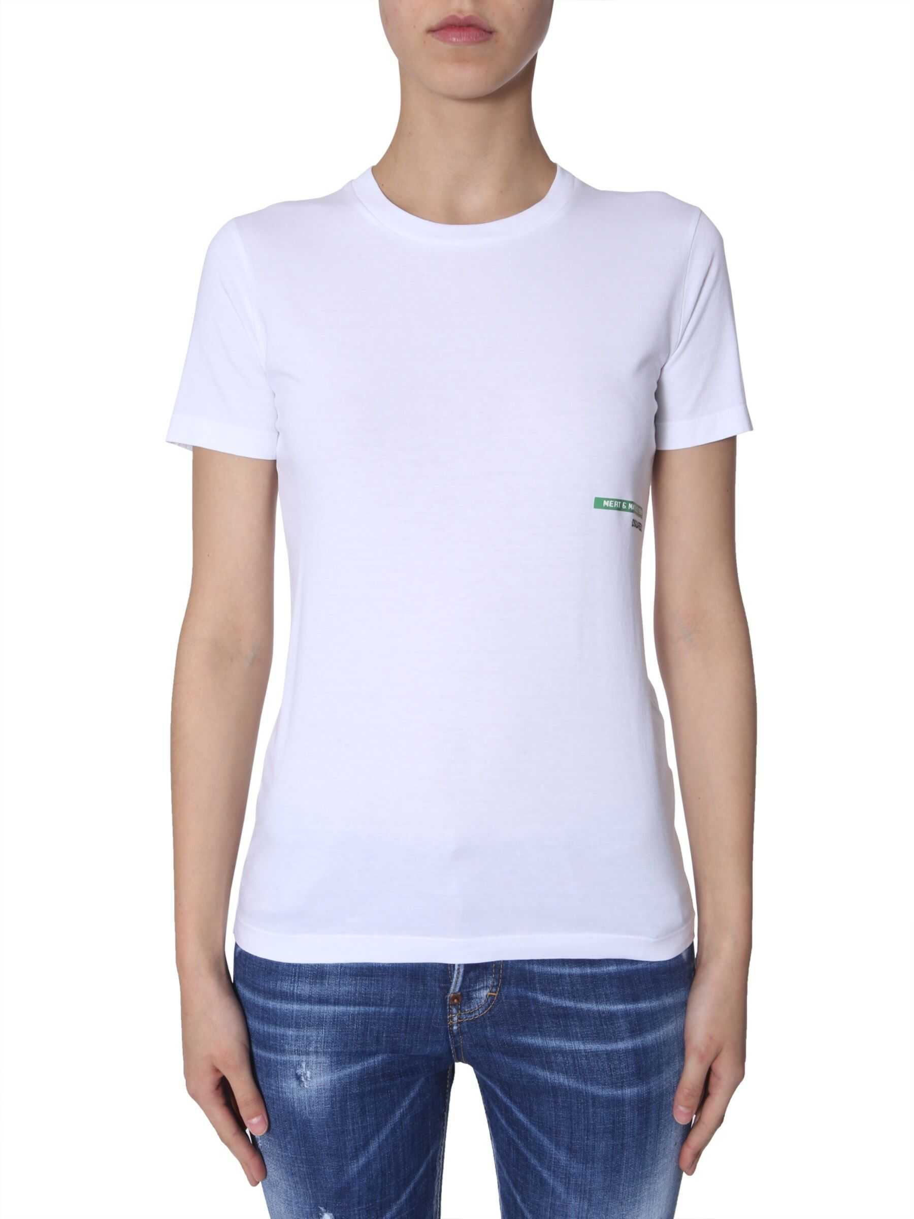 DSQUARED2 Crewneck T-Shirt S73GC0228_S20694100 WHITE