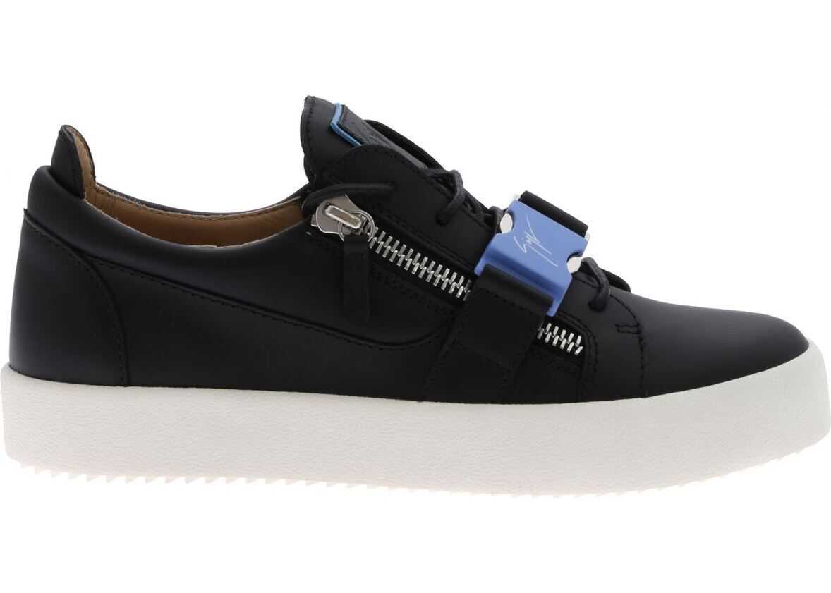 Giuseppe Zanotti May Lond Sneakers In Black With Buckle Black