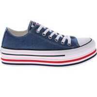 Sneakers Converse Blue Denim Ctas Platform Layer Ox Sneakers