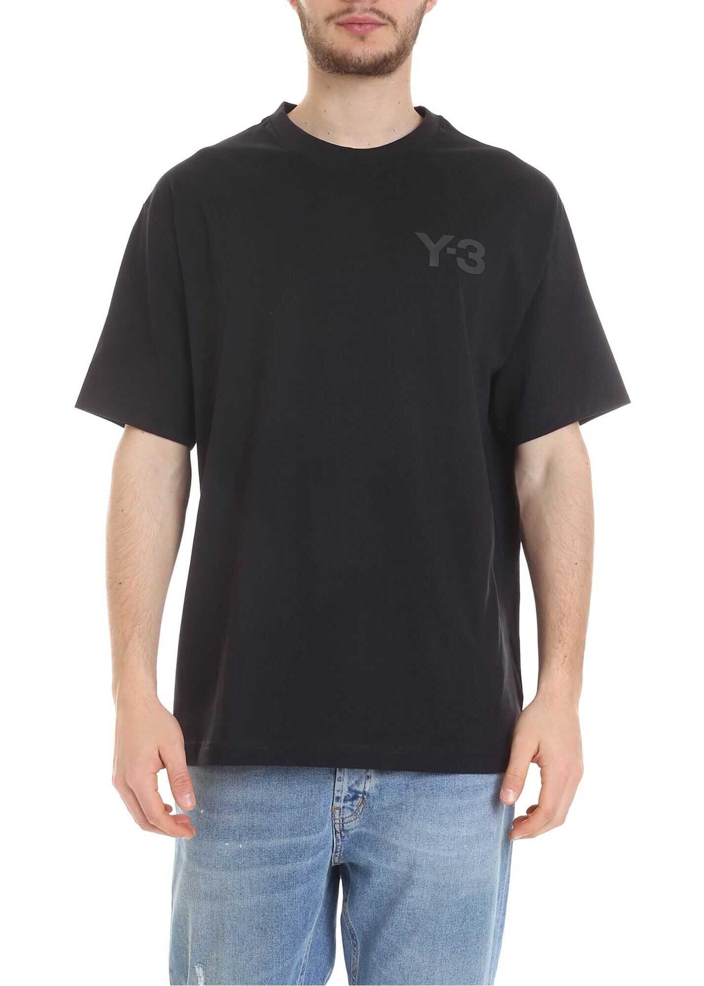 Y-3 Logo T-Shirt In Black With Y-3 Logo Black