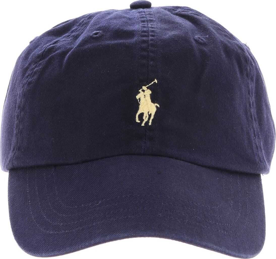 Ralph Lauren Blue Baseball Cap With Logo Blue