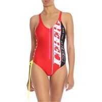 Costume de baie intregi Red Swimsuit With Iceberg Prints Femei