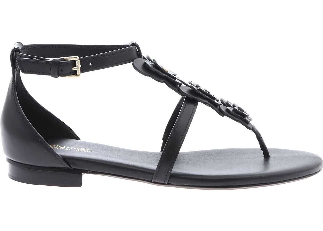 Michael Kors Black Felicity Thong Sandals Black