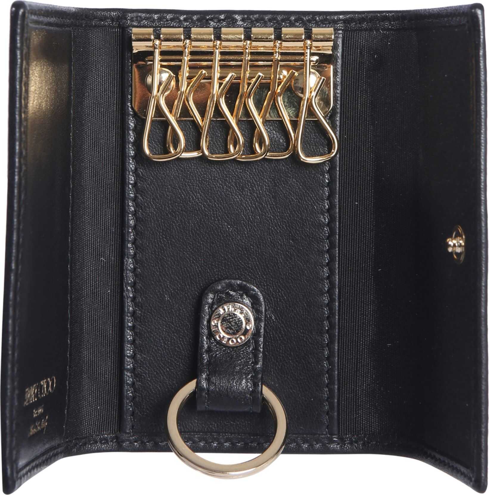 Jimmy Choo Howick Key Ring With Stars BLACK