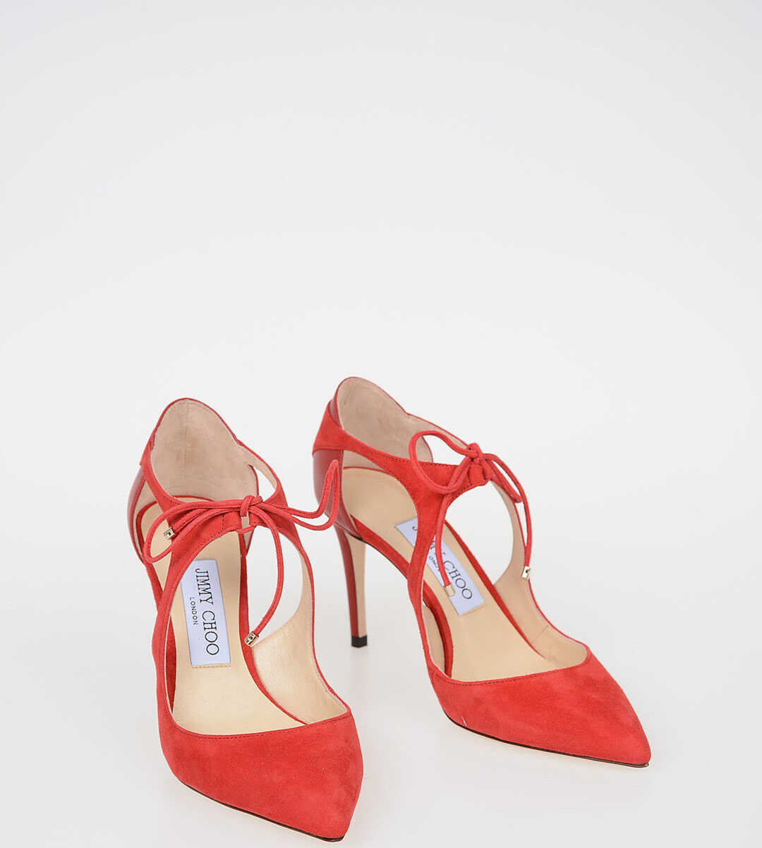 Jimmy Choo 8.5 cm Suede VANESSA Pumps RED