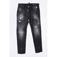 Blugi drepti Stretch Denim Distressed Jeans Baieti