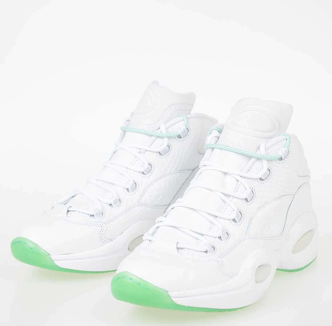 Reebok Leather QUESTION MID EE Sneakers WHITE