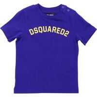 Tricouri Blue T-Shirt With Dsquared2 Print Baieti