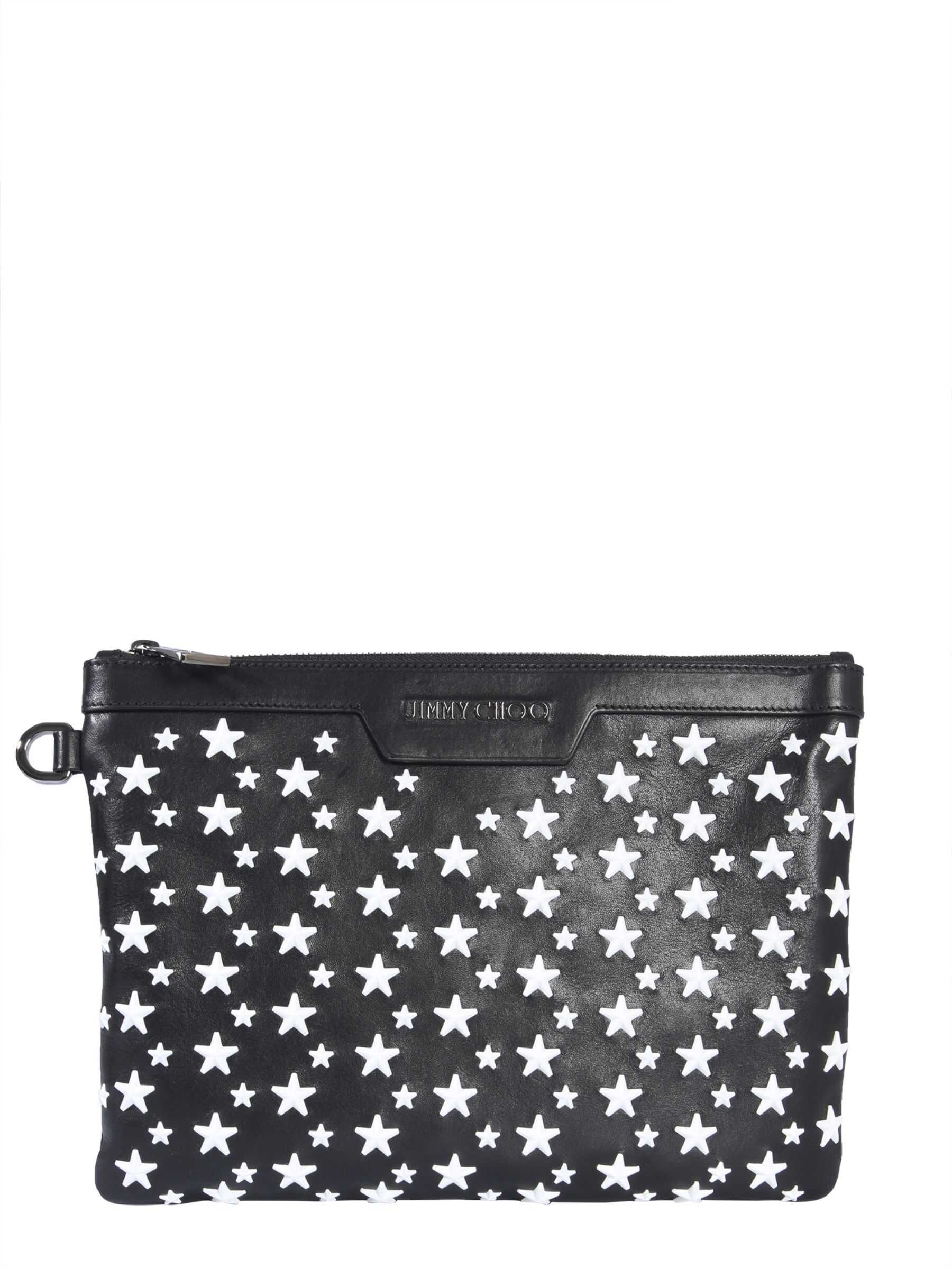 Jimmy Choo Small Derek Pouch BLACK