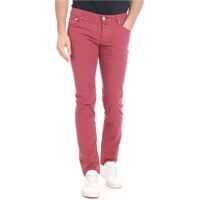 Pantaloni casual Stretch Cotton Trousers In Red Barbati