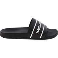 Slapi Kondo Slides In Black With Logo Barbati