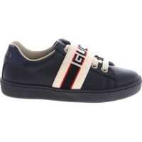 Sneakers Gucci Blue Sneakers With Elastic Logo Band