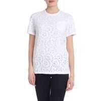Tricouri Openwork Cotton T-Shirt Femei
