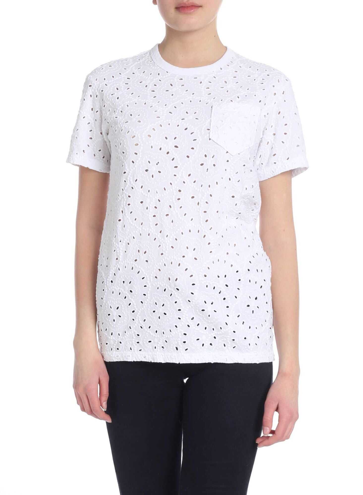 Ralph Lauren Openwork Cotton T-Shirt White