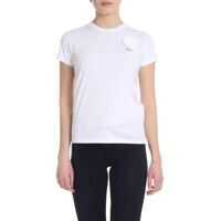 Tricouri Ralph Lauren White T-Shirt With Flower Embellishment