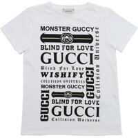 Tricouri T-Shirt In White With Logo Prints Baieti
