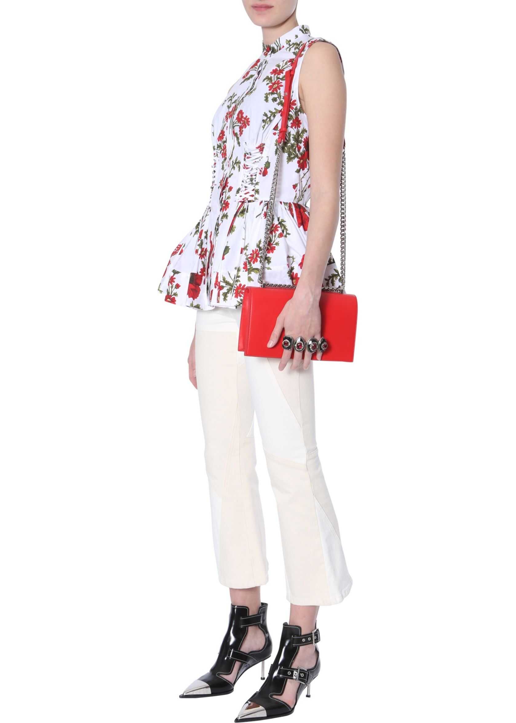Blug Alexander McQueen Kickback Jeans IVORY