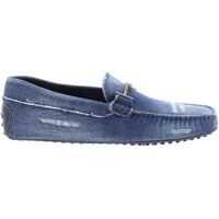 Mocasini Gommino Driving Shoes In Blue Denim Barbati