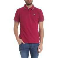 Tricouri Polo Cyclamen Red Polo With Striped Details Barbati