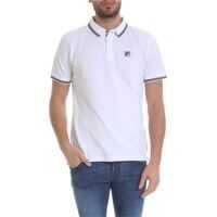 Tricouri Polo White Polo With Striped Details Barbati