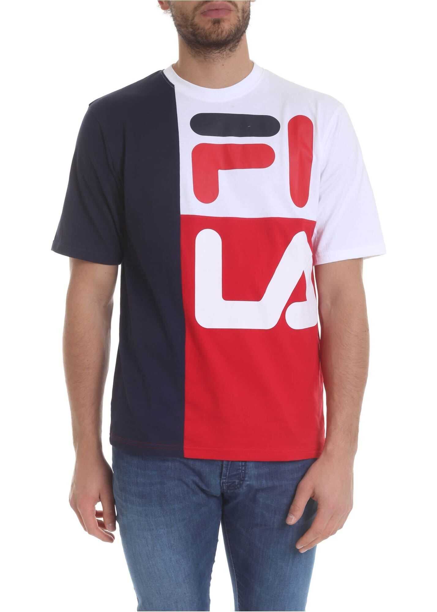 Colorblock T-Shirt With Fila Logo