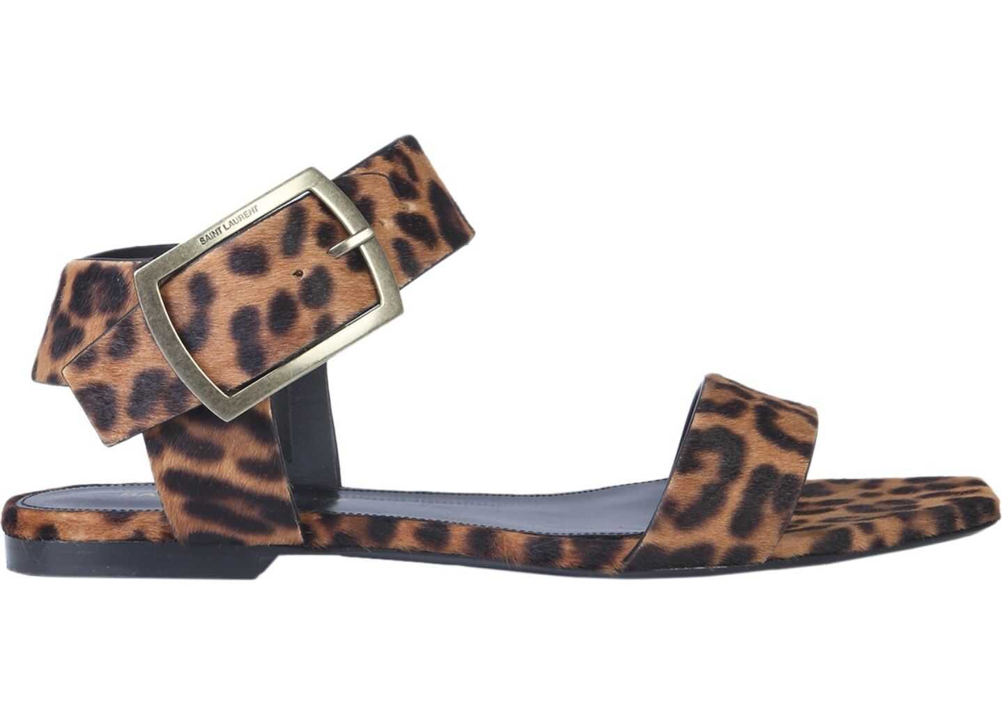 Saint Laurent Buckle Sandals MULTICOLOUR
