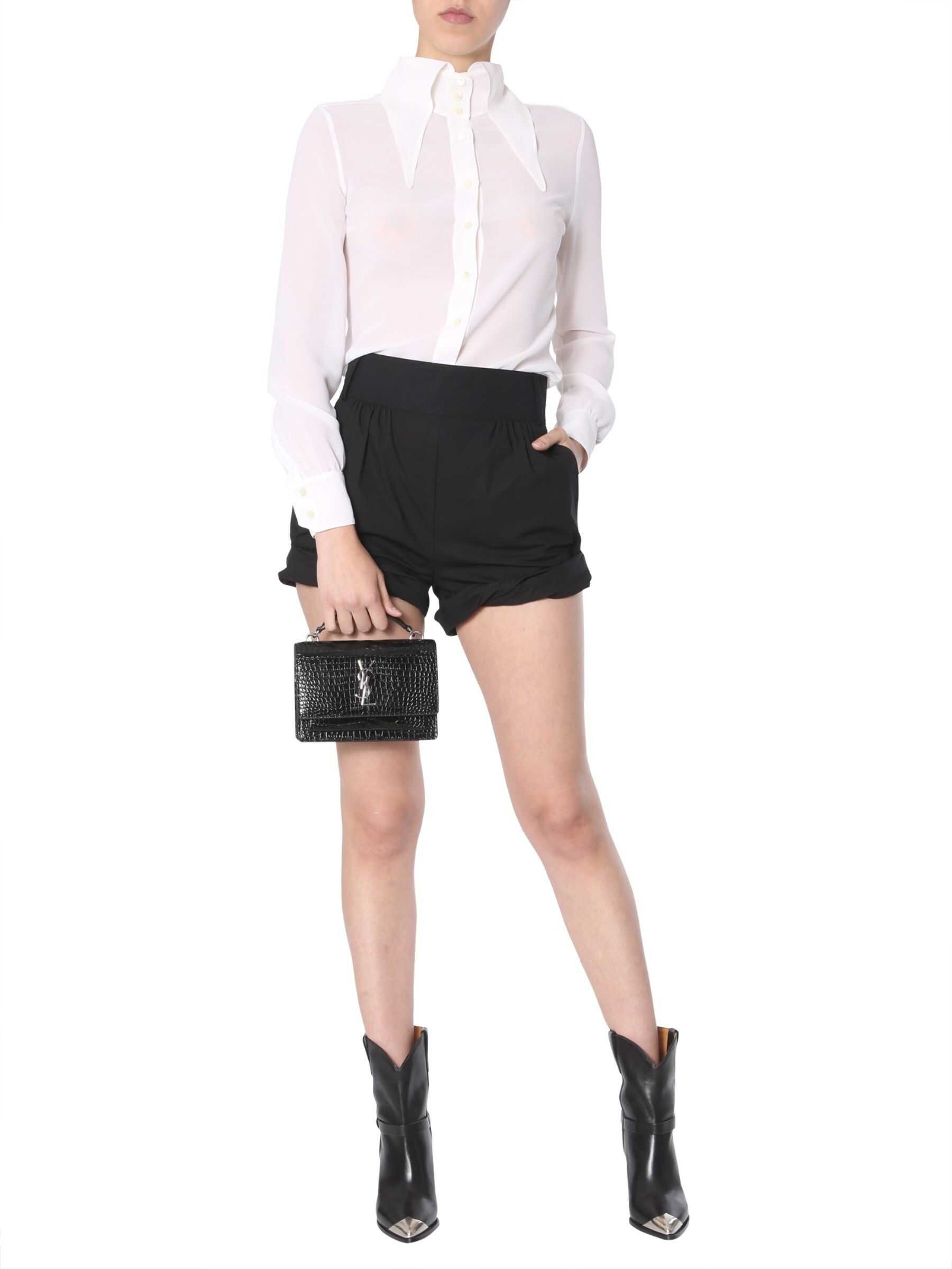 Saint Laurent Oversize Collar Shirt WHITE