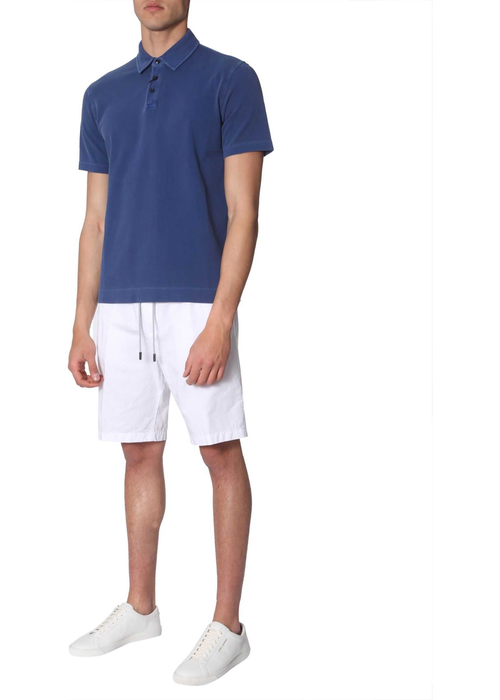 Z Zegna Cotton Piqué Polo BLUE