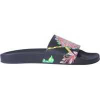 Sandale Slide Sandals With Gold Hibiscus Print Barbati