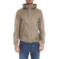 Jachete Hooded Jacket In Beige Technical Fabric Barbati