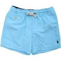 Pantaloni scurti Swimsuit In Light Blue With Logo Embroidery Baieti