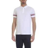 Tricouri Polo White Pique Cotton Polo Barbati