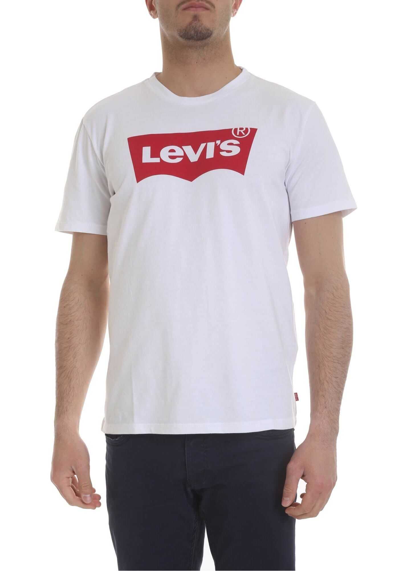 White T-Shirt With Red White