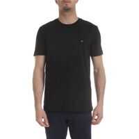 Tricouri Calvin Klein Black T-Shirt With Ck Logo Embroidery