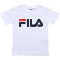 Tricouri Fila White T-Shirt With Front Logo Print