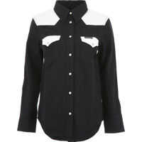 Camasi casual Bicolor Denim Shirt Femei